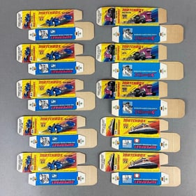 Group of 10 Matchbox Type I Boxes