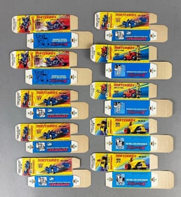 Group of 10 Matchbox Type I Boxes