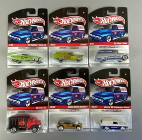 Group of 6 Mattel Hot Wheels Delivery Die-Cast Vehicles