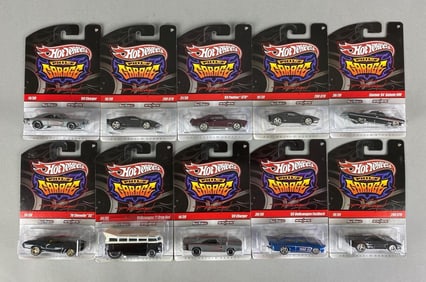 Group of 10 Mattel Hot Wheels Phils Garage Vehicles