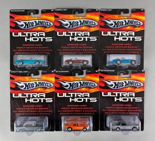 Group of 6 Mattel Hot Wheels Ultra Hots Die-Cast Cars