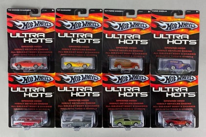 Group of 8 Mattel Hot Wheels Ultra Hots Die-Cast Cars