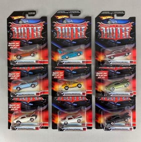 Group of 9 Mattel Hot Wheels Ultra Hots Die-Cast Cars