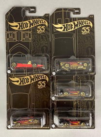 Group of 5 Mattel Hot Wheels 55 Die-Cast Cars