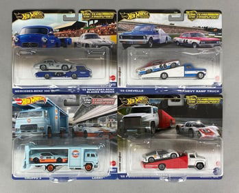 Group of Mattel Hot Wheels Premium Team Transports