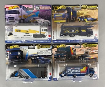 Group of Mattel Hot Wheels Premium Team Transports