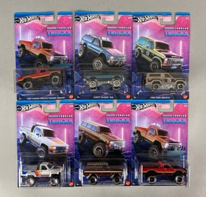Set of 6 Mattel Hot Wheels Tubular Trucks