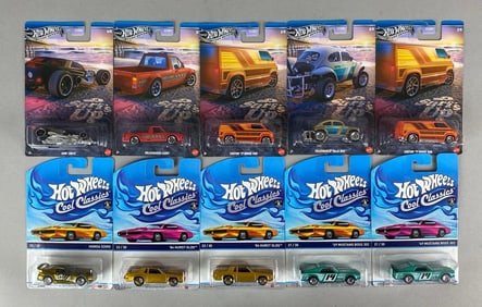Group of 10 Mattel Hot Wheels Die-Cast Cars