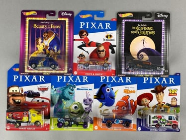 Group of Mattel Hot Wheels Pixar Vehicles and More