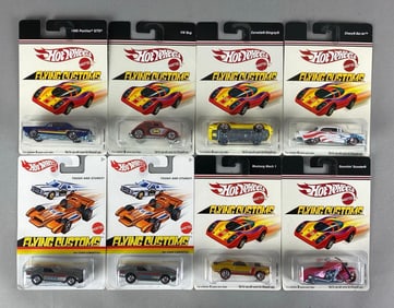 Group of 8 Mattel Hot Wheels Flying Customs Cars