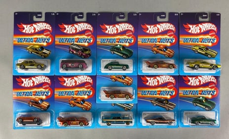 Group of 11 Mattel Hot wheels Ultra Hots Cars