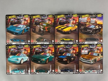 Group of 8 Mattel Hot Wheels Premium Boulevard Cars
