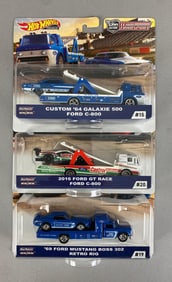 Group of 3 Mattel Hot Wheels Premium Team Transports