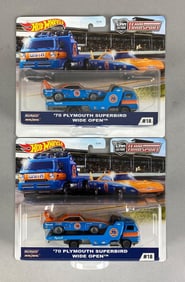 Group of Mattel Hot Wheels Premium Team Transports
