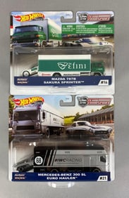 Group of 2 Mattel Hot Wheels Premium Team Transports