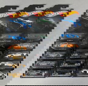 Group of Mattel Hot Wheels Exotics Die-Cast Cars