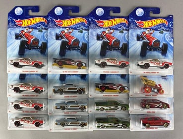 Group of Mattel Hot Wheels Holiday Hot Rods
