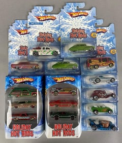 Group of Mattel Hot Wheels Holiday Hot Rods