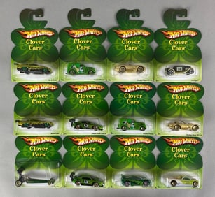 Group of 12 Mattel Hot Wheels Die-Cast Clover Cars