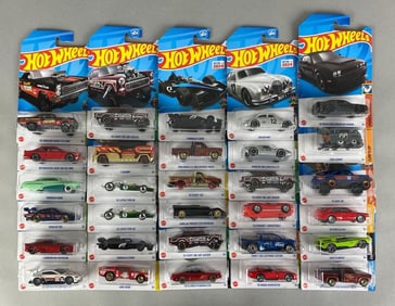 Group of Mattel Hot Wheels Die-Cast Cars