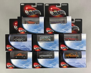 Group of 8 Mattel 100% Hot Wheels LE Die-Cast Cars