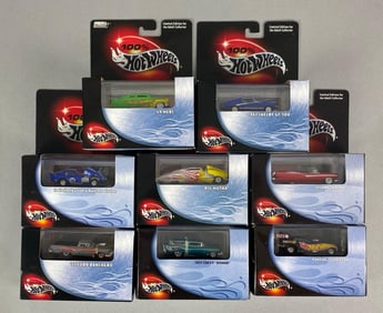 Group of 8 Mattel 100% Hot Wheels LE Die-Cast Cars
