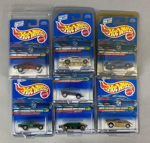 Group of 7 Mattel Hot Wheels Treasure Hunt Series Cars
