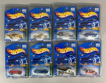 Group of 8 Mattel Hot Wheels Treasure Hunt Series Cars