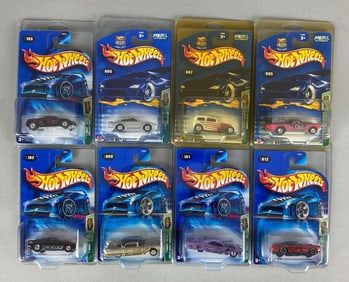 Group of 8 Mattel Hot Wheels Treasure Hunt Series Cars