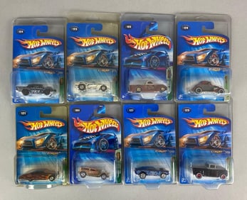 Group of 8 Mattel Hot Wheels Treasure Hunt Series Cars