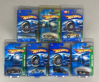 Group of 7 Mattel Hot Wheels Treasure Hunt Series Cars