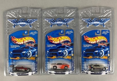 Group of 3 Mattel Hot Wheels Final Run Die-Cast Cars