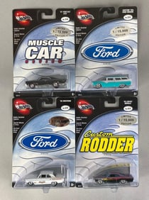 Set of 4 Mattel 100% Hot Wheels Die-Cast Cars