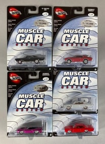 Group of 5 Mattel 100% Hot Wheels LE Muscle Car Review Cars