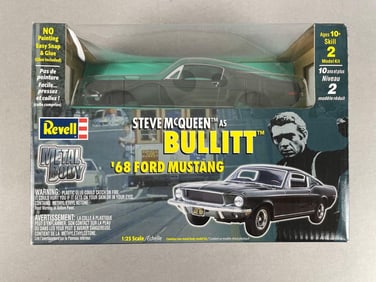 Revell Steve McQueen Bullitt 1968 Ford Mustang Metal Model Kit