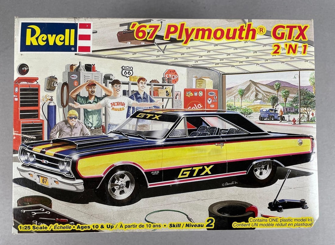 Revell 1967 Plymouth GTX 2 n 1 Model Kit (1 of 3)