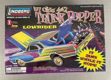Lindberg 1967 Olds 442 Trunk Popper Low Rider Model Kit