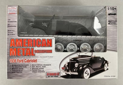 American Metal Collection 1936 Ford Cabriolet Model Kit