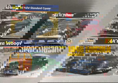 Group of 1940s Vehicles Model Kits
