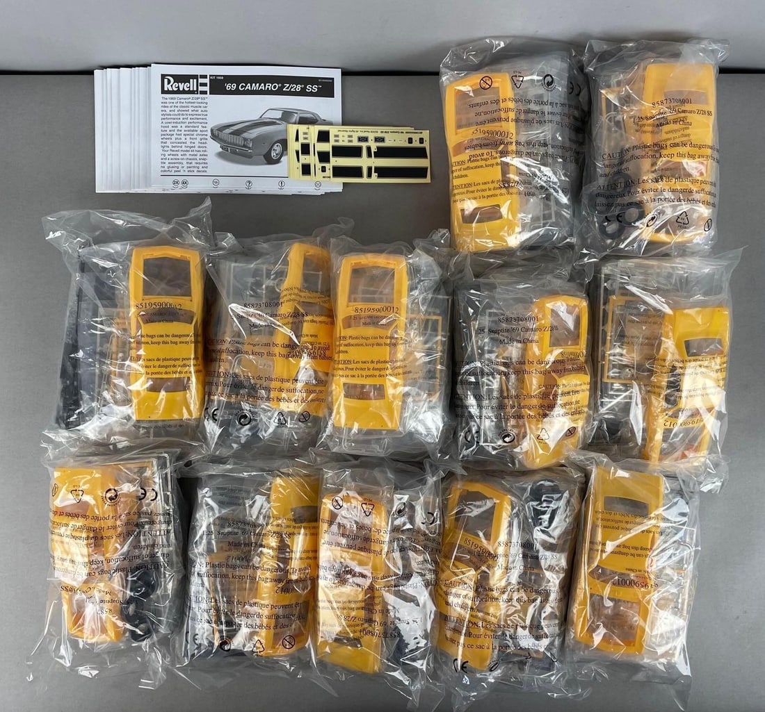 Group of Revell 1969 Chevy Camaro Z/28 SS Model Kits (1 of 3)