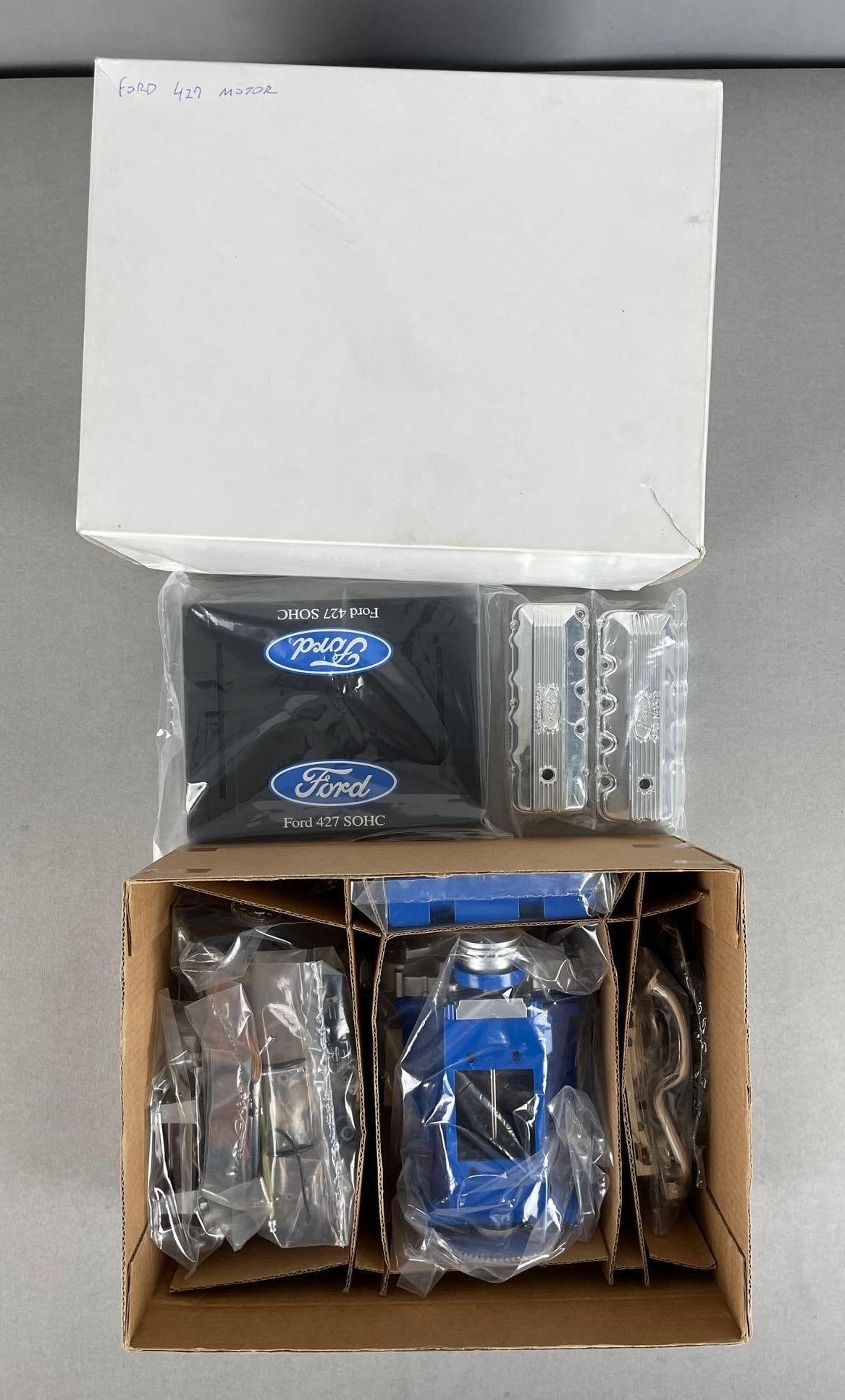 Ford 427 Engine Model Kit: Approximately 1/6 scale, complete in original packaging