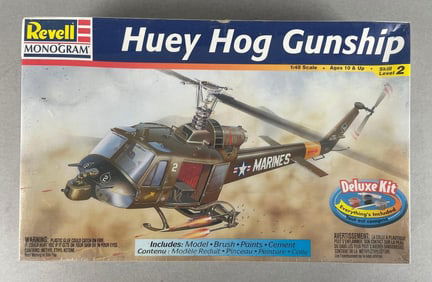 Revell Monogram Huey Hog Gunship Helicopter Model Kit
