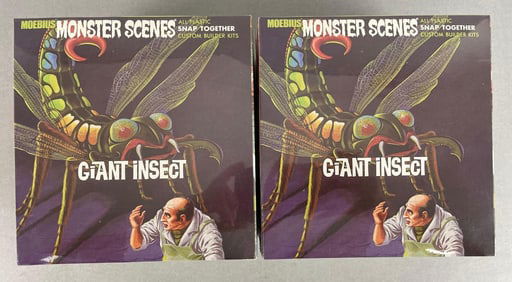 Group of 2 Moebius Monster Scenes Giant Insect Model Kits
