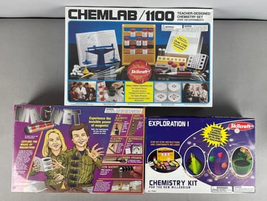Group of Skilcraft Chemistry Sets and More