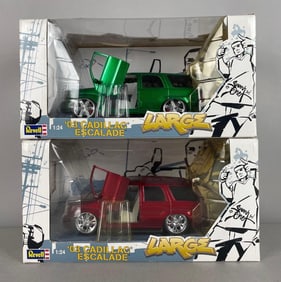 Group of 2 Revell Large 2003 Cadillac Escalade Die-Cast Vehicles