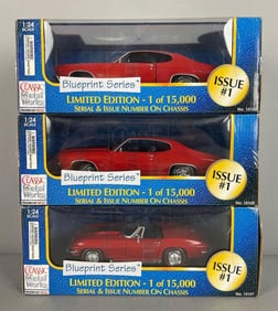 Group of 3 Classic Metal Works 1970 Chevy Chevelle SS454 Die-Cast Cars