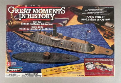 Lindberg Civil War Battle of the Ironclads Model Kit