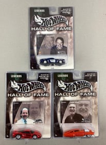 Group of 3 Mattel Hot Wheels Hall of Fame Legends Die-Cast Cars