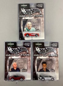 Group of 3 Mattel Hot Wheels Hall of Fame Legends Die-Cast Cars