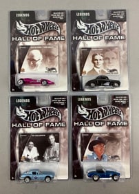 Group of 4 Mattel Hot Wheels Hall of Fame Legends Die-Cast Cars